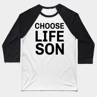 Rush - Choose Lifeson - Wham Style - Black Text Baseball T-Shirt